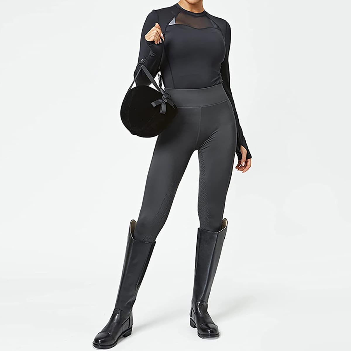 Женские утепленные брюки для верховой езды на флисовой подкладке, теплые брюки для активного отдыха, силиконовый накладной...