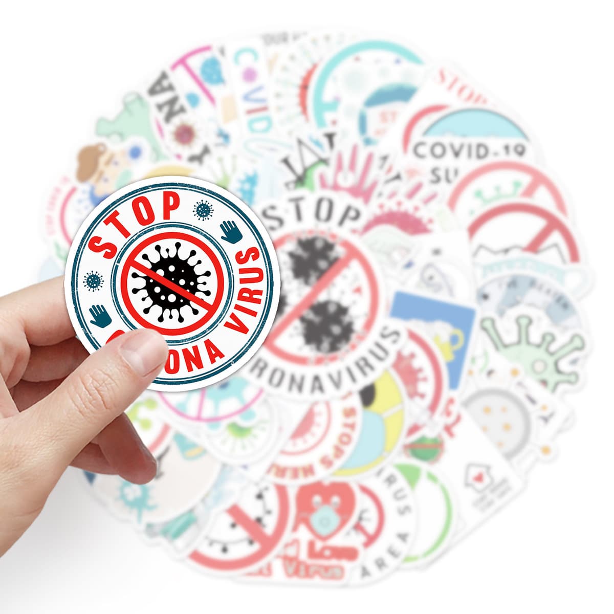 50 Защита от вирусов граффити мультфильм творческий Водонепроницаемый предупреждающий Логотип Детский DIY скейтборд чашка...