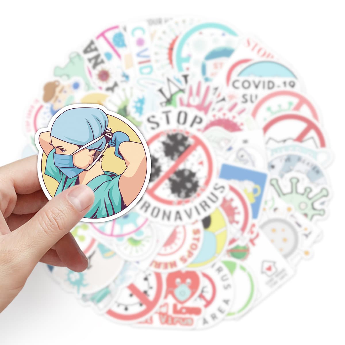 50 Защита от вирусов граффити мультфильм творческий Водонепроницаемый предупреждающий Логотип Детский DIY скейтборд чашка...