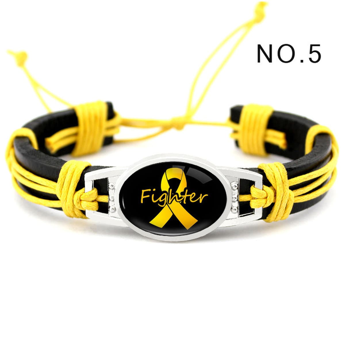 Breast Cancer bracelet Лента кожаный браслет для борьбы с вирусом ВИЧ тканый кожаный браслет