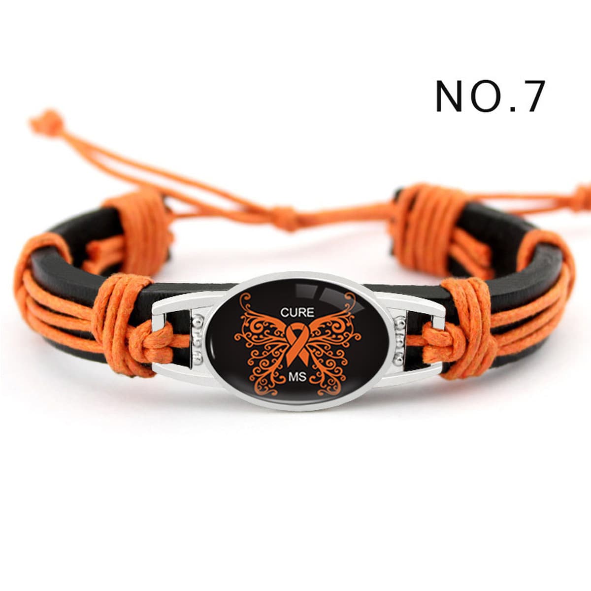 Breast Cancer bracelet Лента кожаный браслет для борьбы с вирусом ВИЧ тканый кожаный браслет