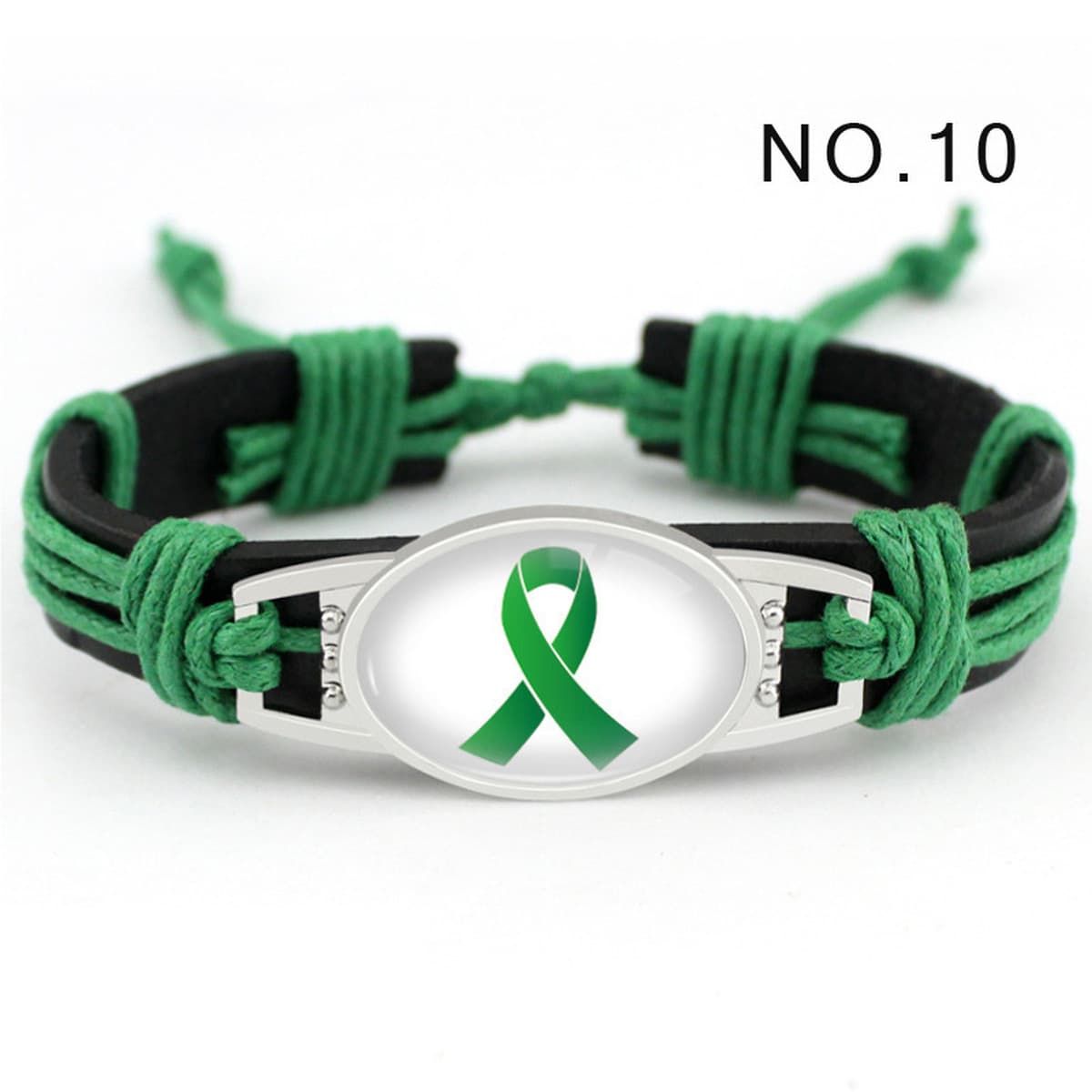 Breast Cancer bracelet Лента кожаный браслет для борьбы с вирусом ВИЧ тканый кожаный браслет