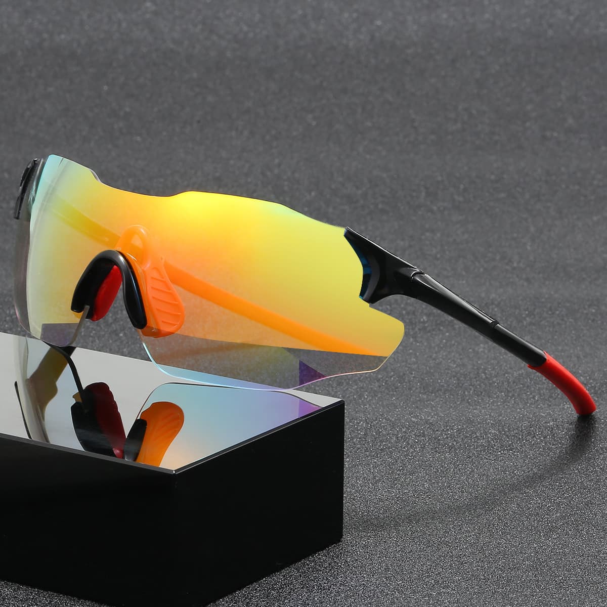 Белая рамка светочувствительный обесцвечивание велосипедные очки день и ночь универсальные наружные велосипедные очки...