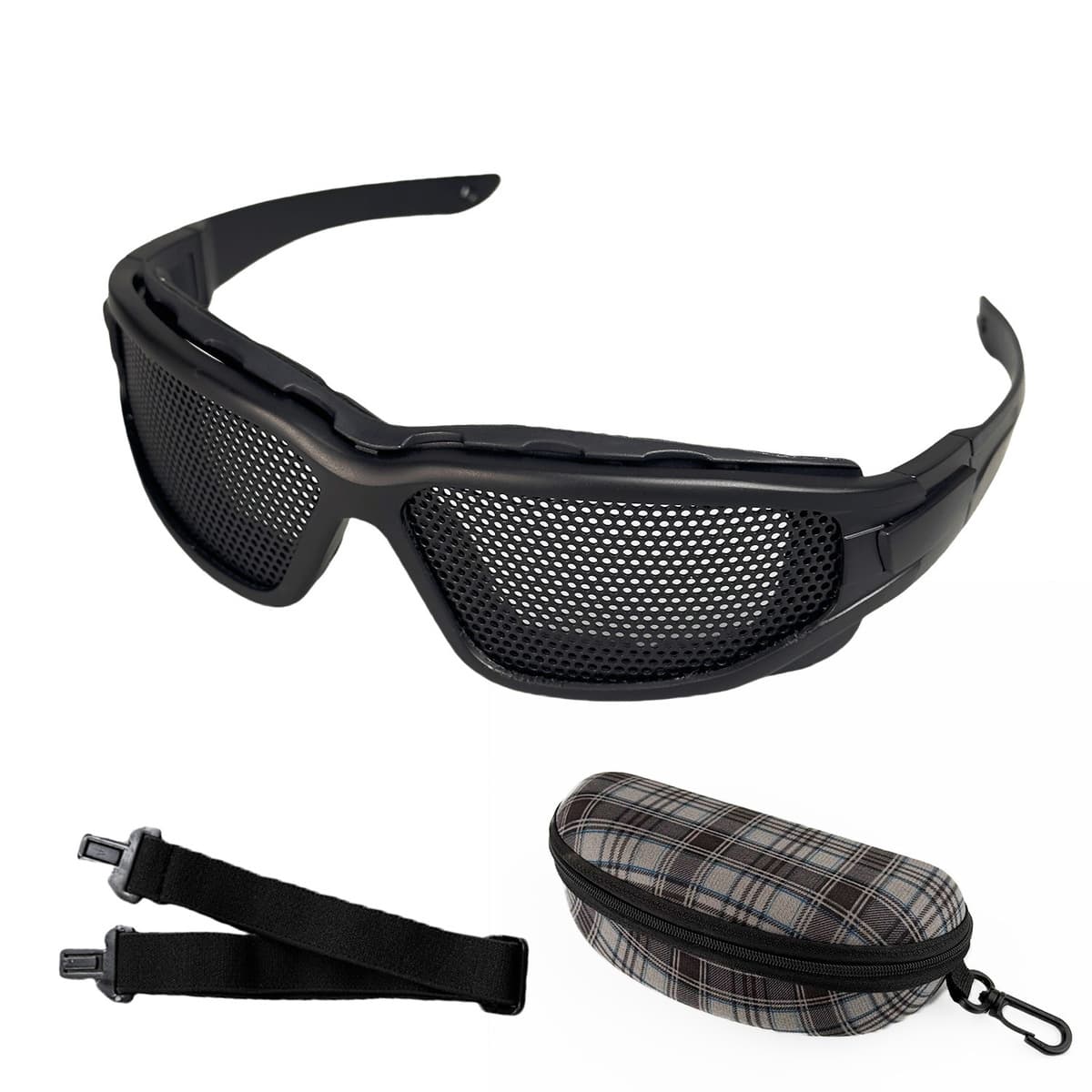 Металлические сетчатые очки для велоспорта, очки из железной сетки, ударопрочные защитные очки для альпинизма и тактических...