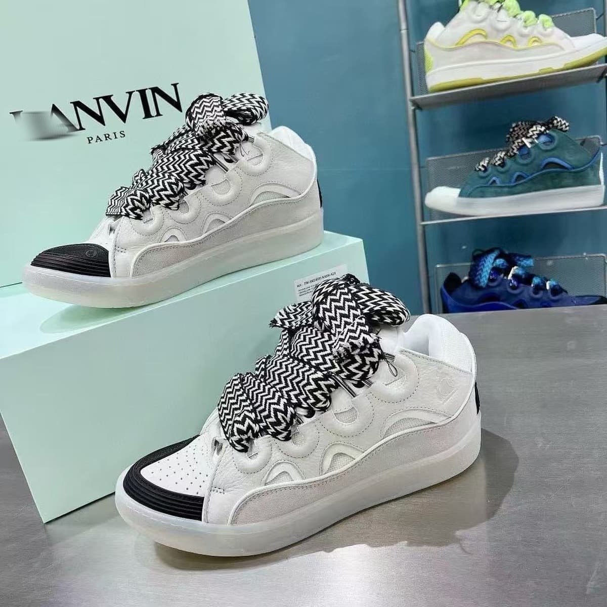 Внешняя торговля, трансграничная подиумная кожаная повседневная обувь Lanvin, модная спортивная обувь CURB, мужские и...