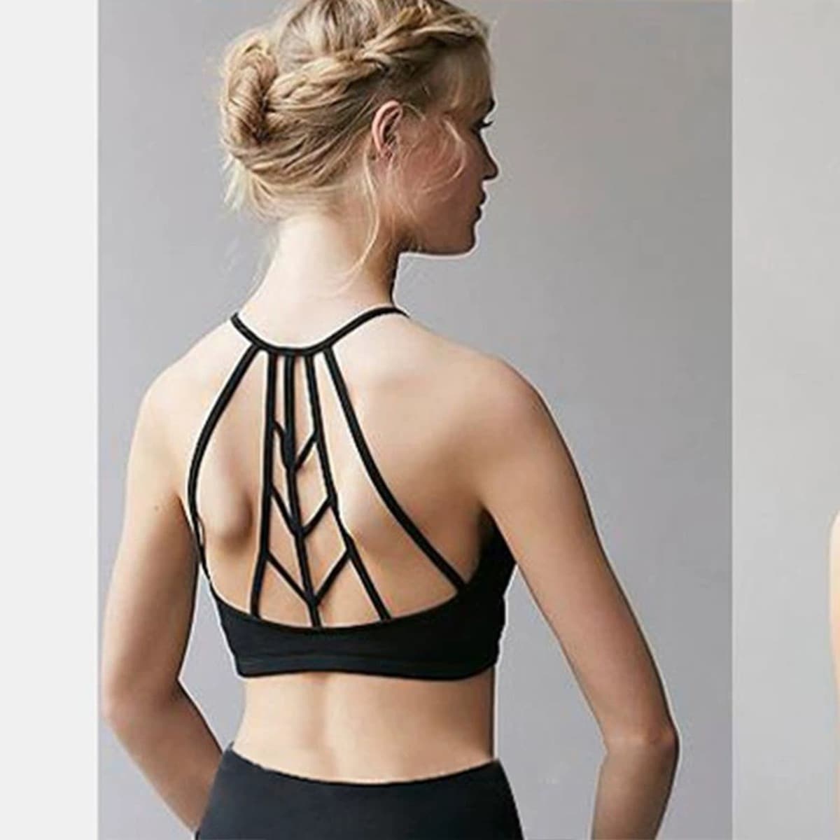 Нейлоновый бюстгальтер для йоги, нагрудный ремень, Топ богиня, сексуальный фитнес, спортивный бюстгальтер, жилет,...