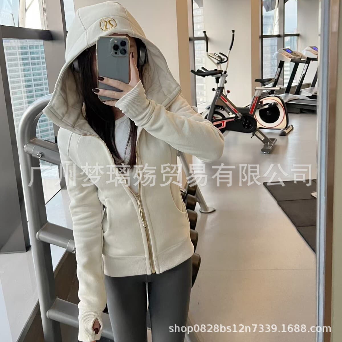 Оригинальный логотип LULU тот же scuba свитер куртка для йоги облегает досуг спорт с капюшоном