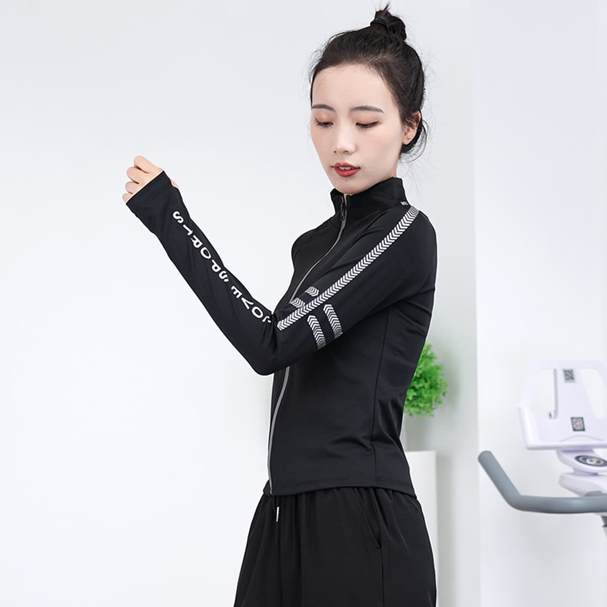 Новый стиль открытый бег спорт профессиональный фитнес йога быстрый сухой длинный рукав куртка тренировочный костюм для...