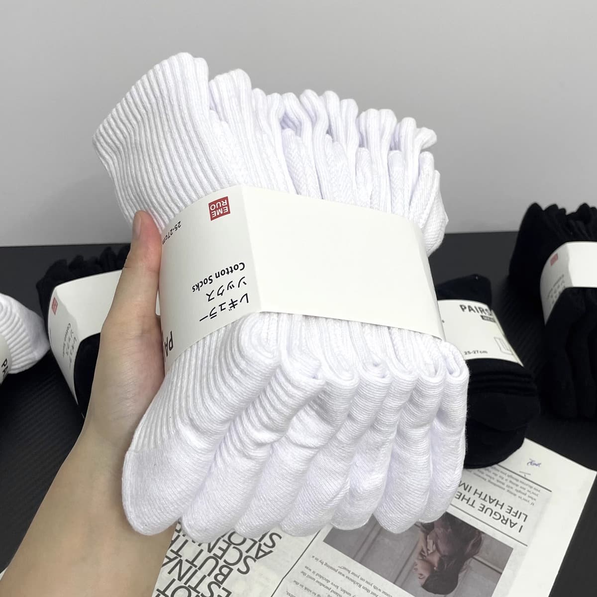 Белые носки для мужчин, осенние и зимние носки средней длины для женщин, спортивные носки из чистого хлопка, впитывающие...