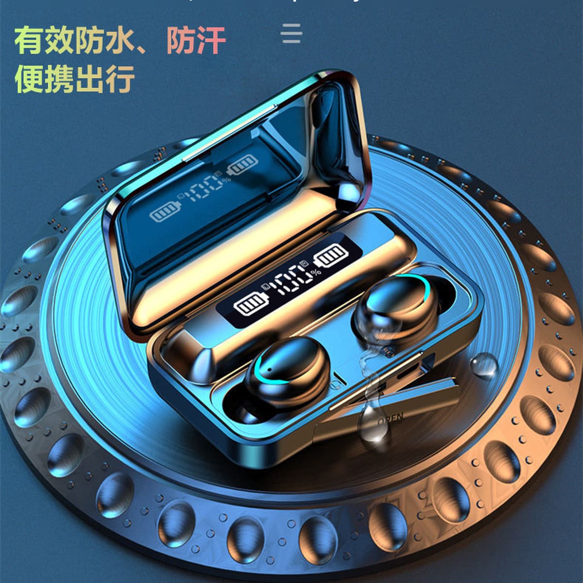 Беспроводная Bluetooth-гарнитура Cross-border F9 S90 с ультрадолгим временем автономной работы, шумоподавлением на экране,...