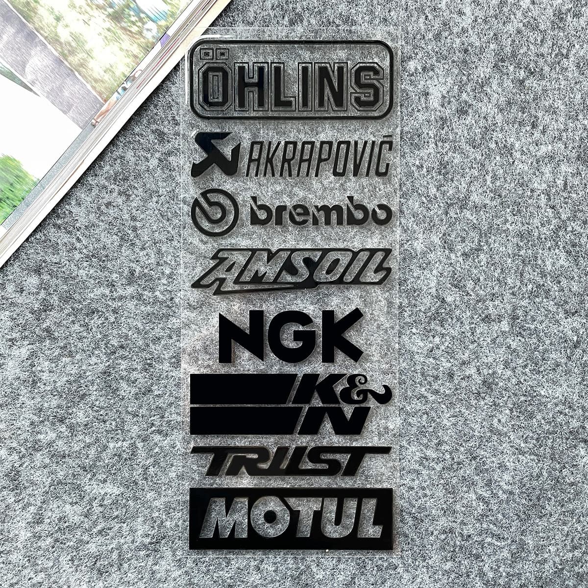 Персонализированные наклейки с логотипом спонсора для мотоциклов, электросамокатов, электромобилей, для тюнинга и гоночных...