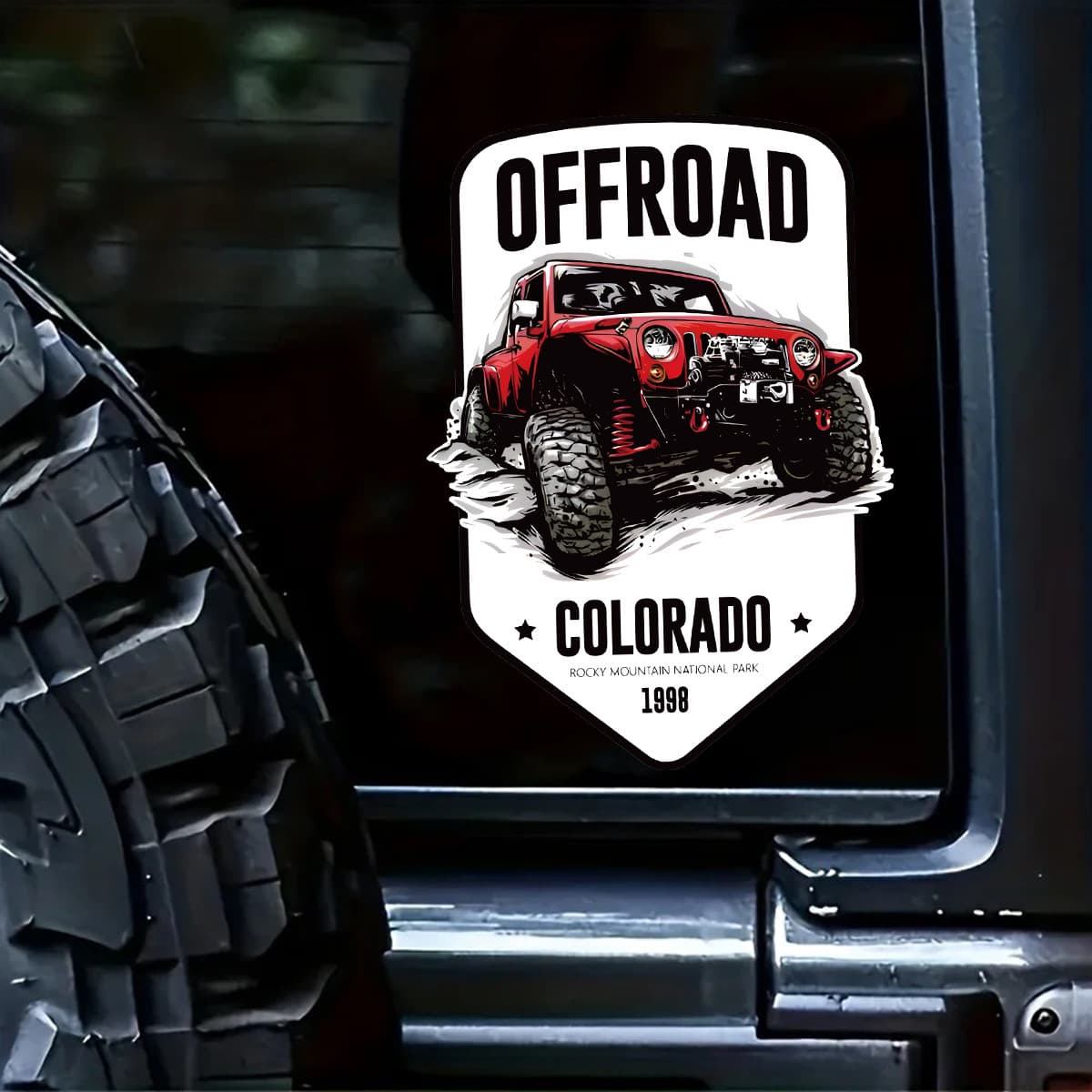 Внедорожный автомобиль наклейки для кемпинга танк 300 Wrangler bj40 заднее стекло кузова боковое окно вытянуть цветы...