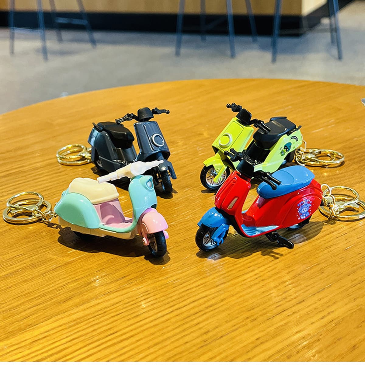 Легированный маленький овечий мото украшение креативный брелок модель сплава мотоцикла брелок подвеска школьная сумка...