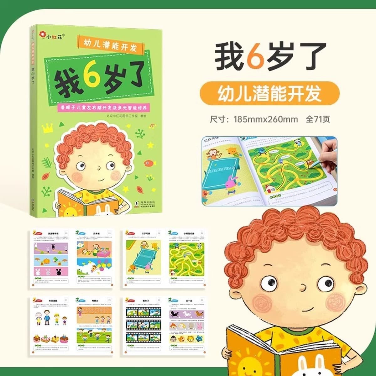 Учебная книга по логике мышления 2-3-4-6 лет 5 головоломок дошкольное обучение