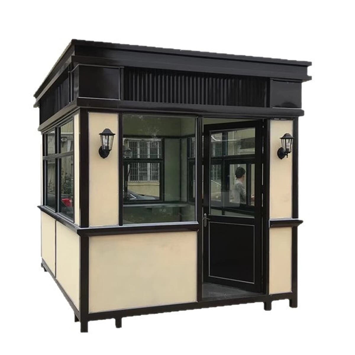 Производитель стальных конструкций для охранной будки, уличной охранной будки, охранной комнаты, готовой парковочной платной...