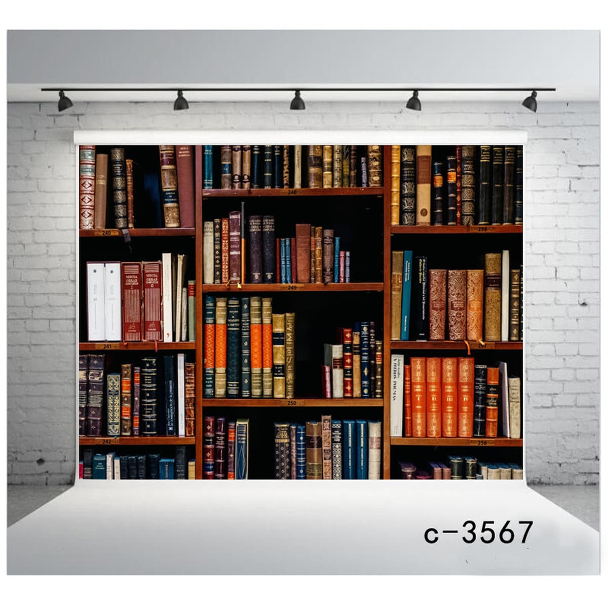 Фон для дня рождения Amazon, тканевый баннер для вечеринки, 3D кабинет, книжная полка, фон для библиотеки, занавеска,...