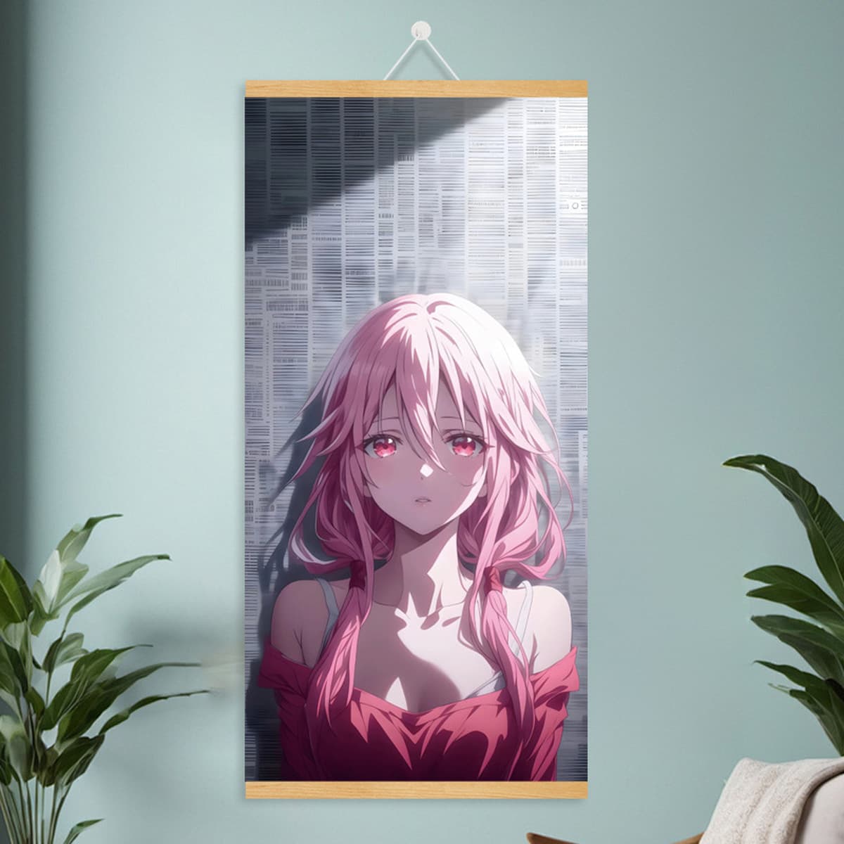 Мультяшный комикс, милый и симпатичный постер с девушкой, фабрика дропшипинга, рулонная картина из массива дерева, подвесная...