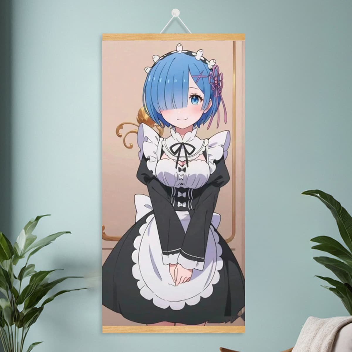 Мультяшный комикс, милый и симпатичный постер с девушкой, фабрика дропшипинга, рулонная картина из массива дерева, подвесная...