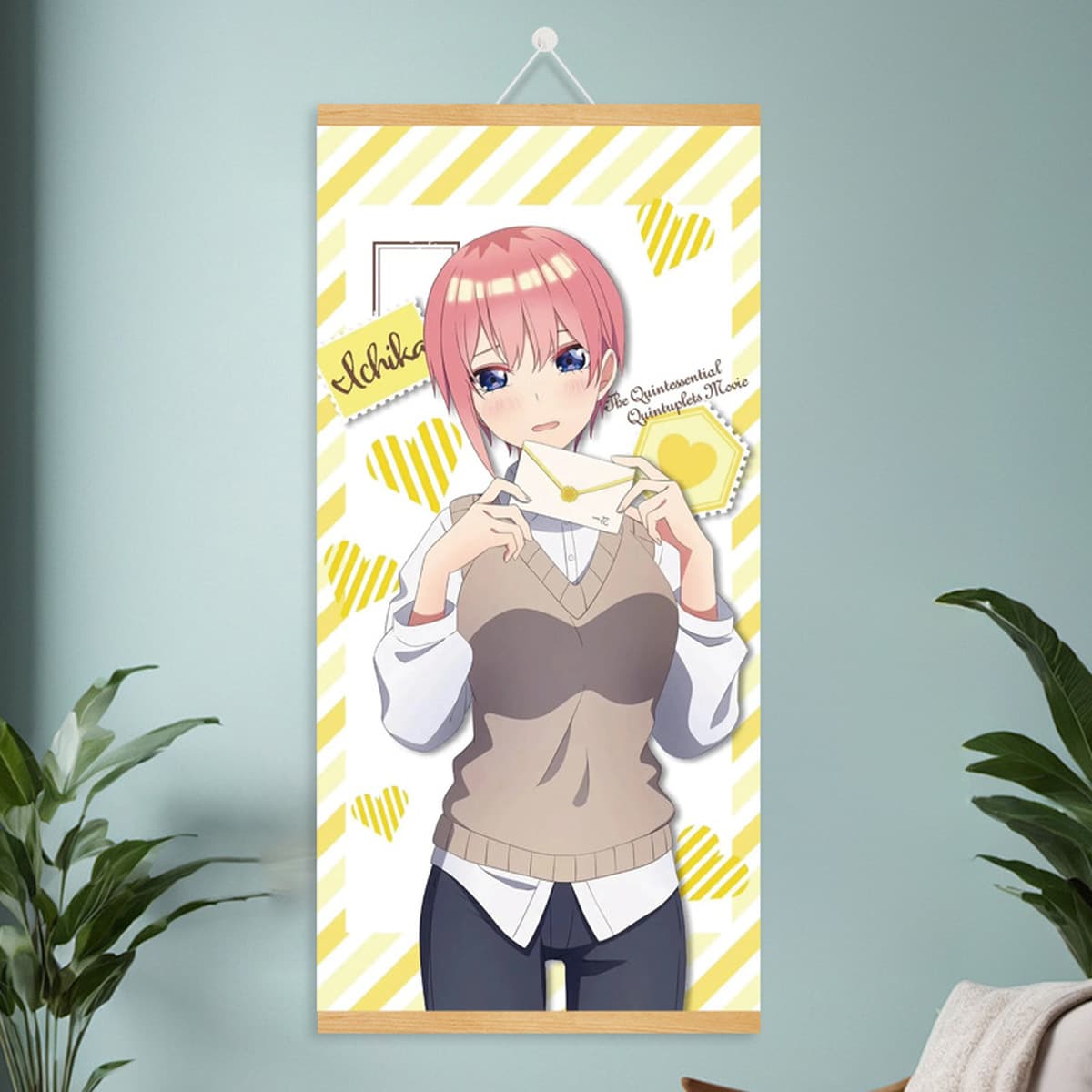 Мультяшный комикс, милый и симпатичный постер с девушкой, фабрика дропшипинга, рулонная картина из массива дерева, подвесная...