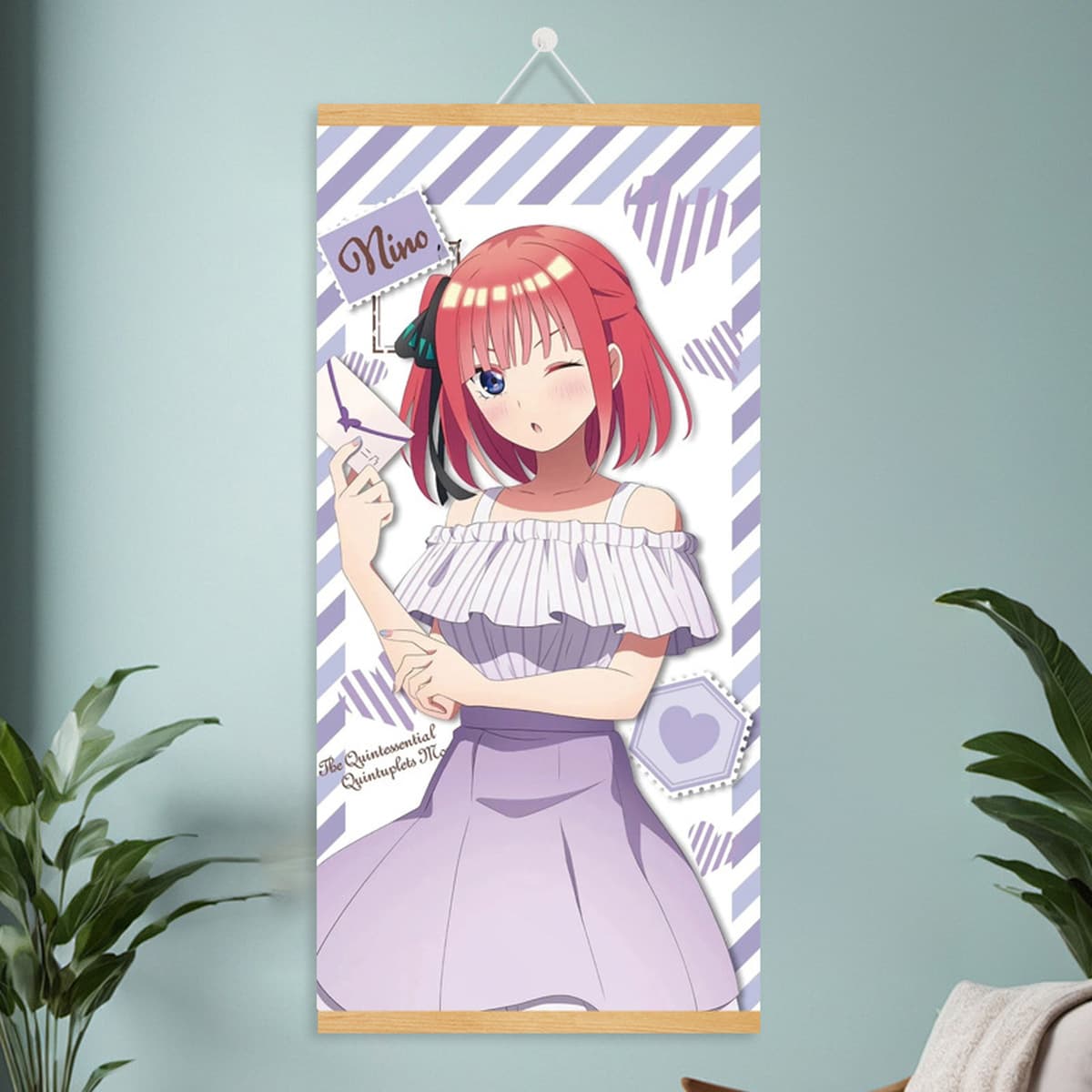 Мультяшный комикс, милый и симпатичный постер с девушкой, фабрика дропшипинга, рулонная картина из массива дерева, подвесная...