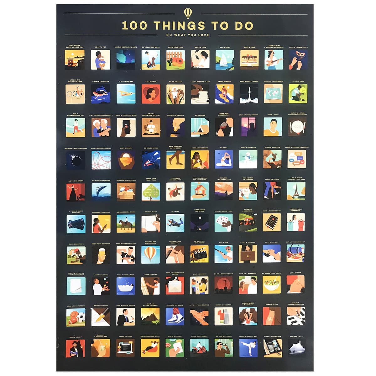 Внешнеторговые трансграничные плакаты с горячими царапинами, продающие 100 мест, которые вы хотите пойти 100 книг, которые...