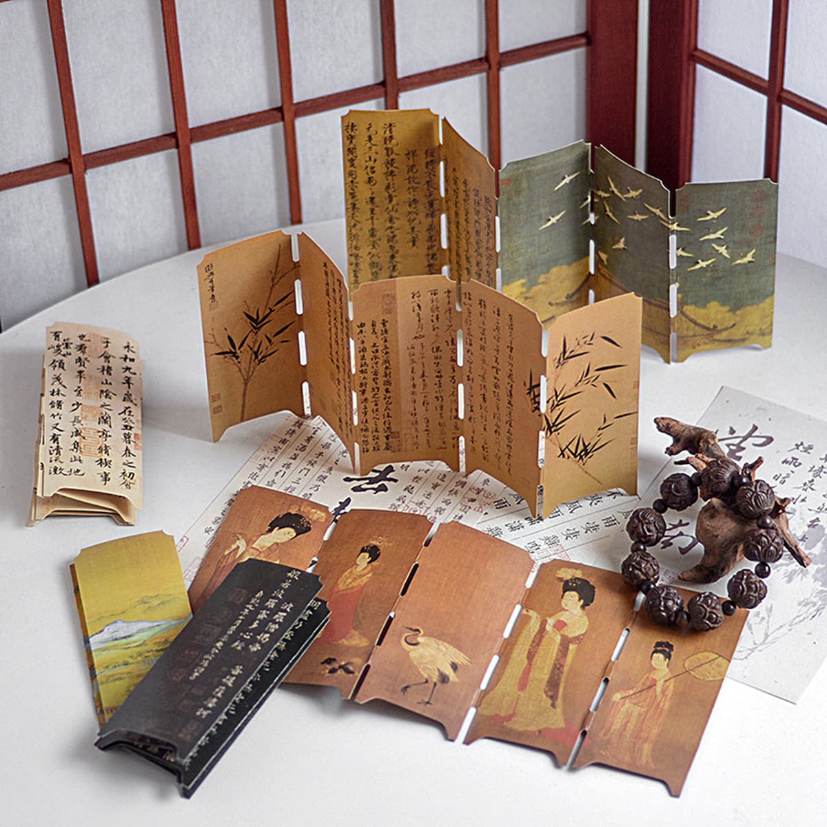 Мини-калиграфия и живопись в китайском стиле, экран, ретро закладка, украшения, нефритовый чай, фото, украшение, фон,...