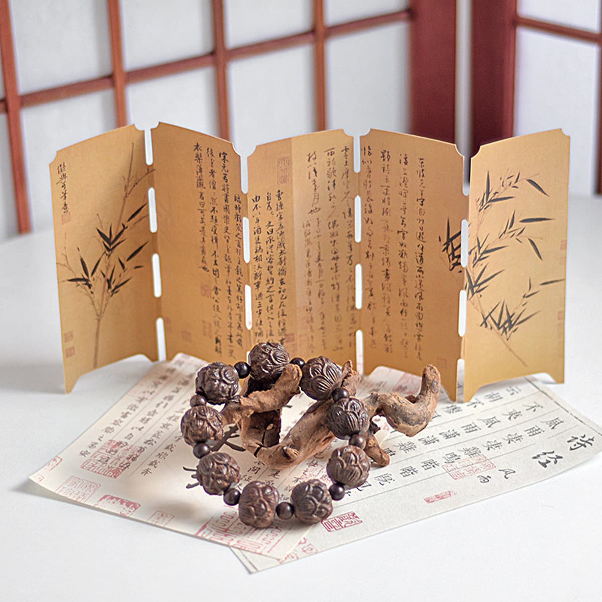 Мини-калиграфия и живопись в китайском стиле, экран, ретро закладка, украшения, нефритовый чай, фото, украшение, фон,...