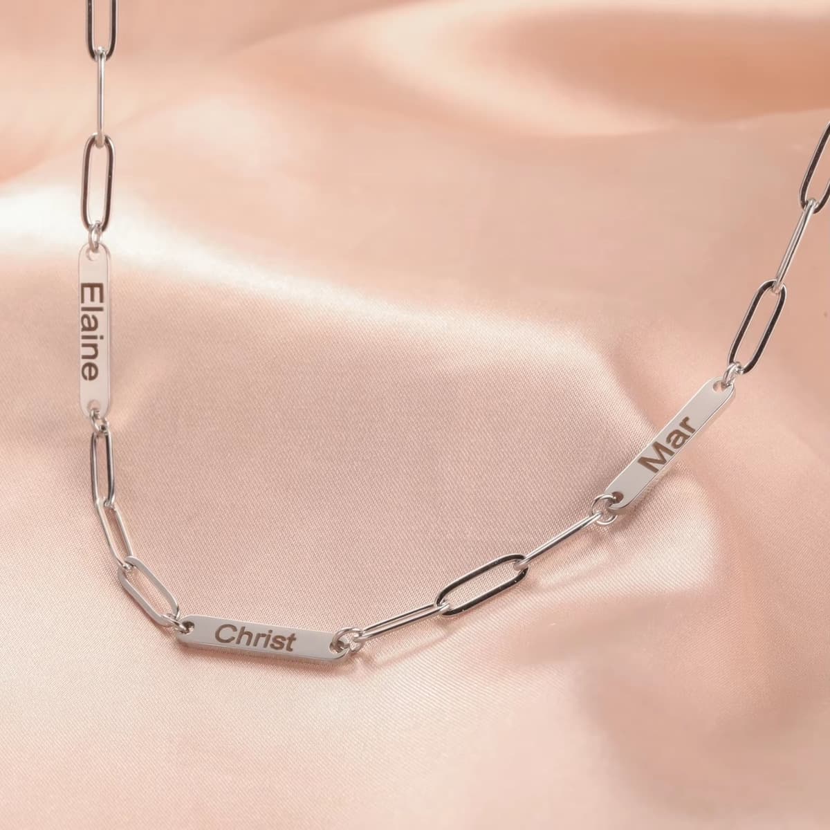 Европейское и американское овальное ожерелье из нержавеющей стали для женщин, с возможностью индивидуальной гравировки,...