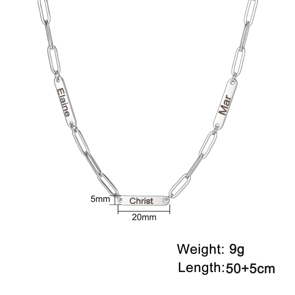 Европейское и американское овальное ожерелье из нержавеющей стали для женщин, с возможностью индивидуальной гравировки,...