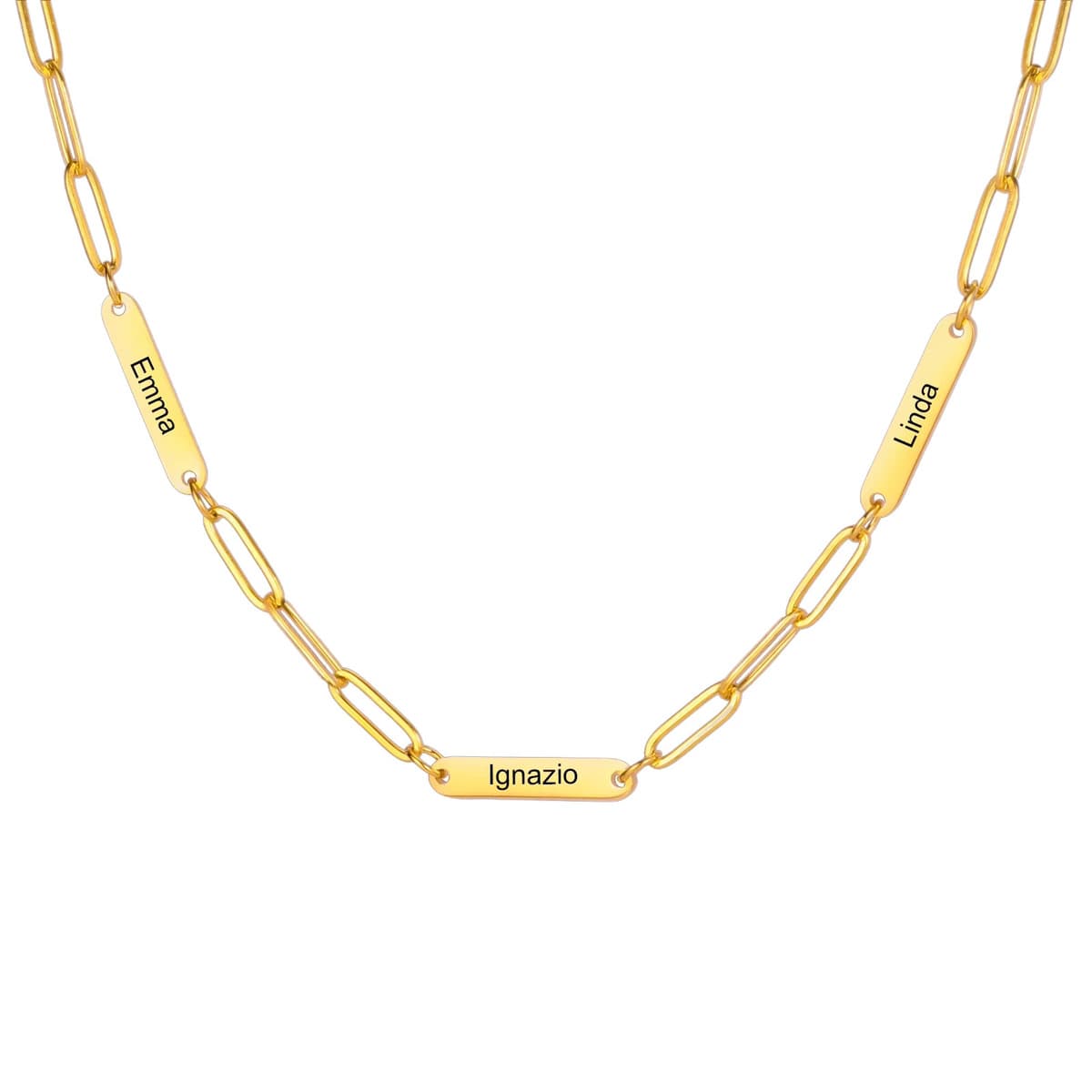 Европейское и американское овальное ожерелье из нержавеющей стали для женщин, с возможностью индивидуальной гравировки,...