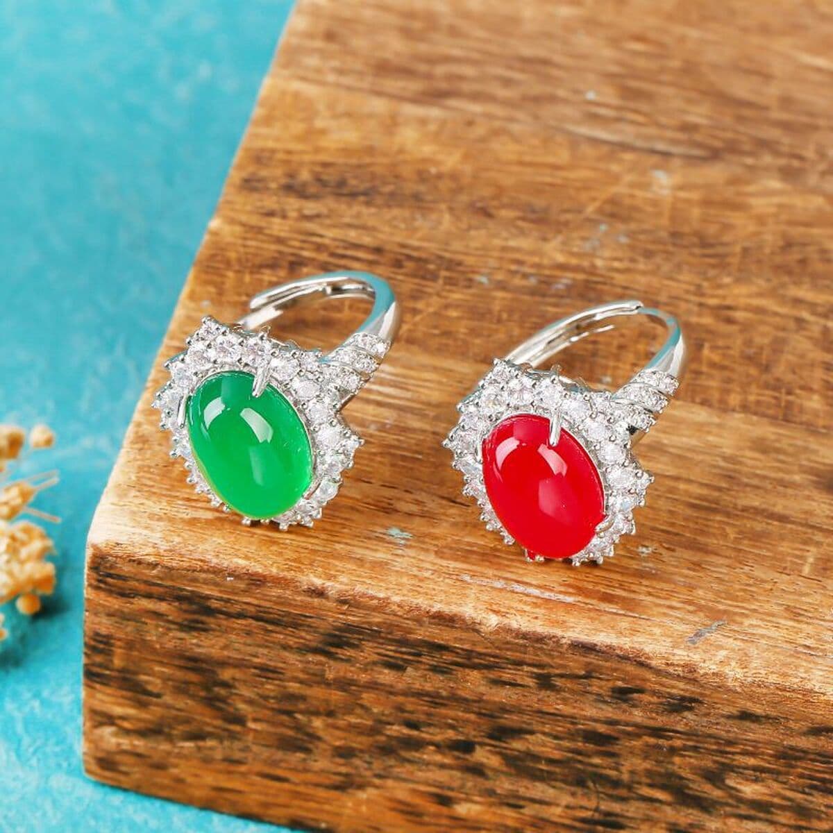 Роскошное кольцо с белым халцедоном и дизайном личи, новое кольцо в китайском стиле, ювелирные изделия с поверхностью яйца...