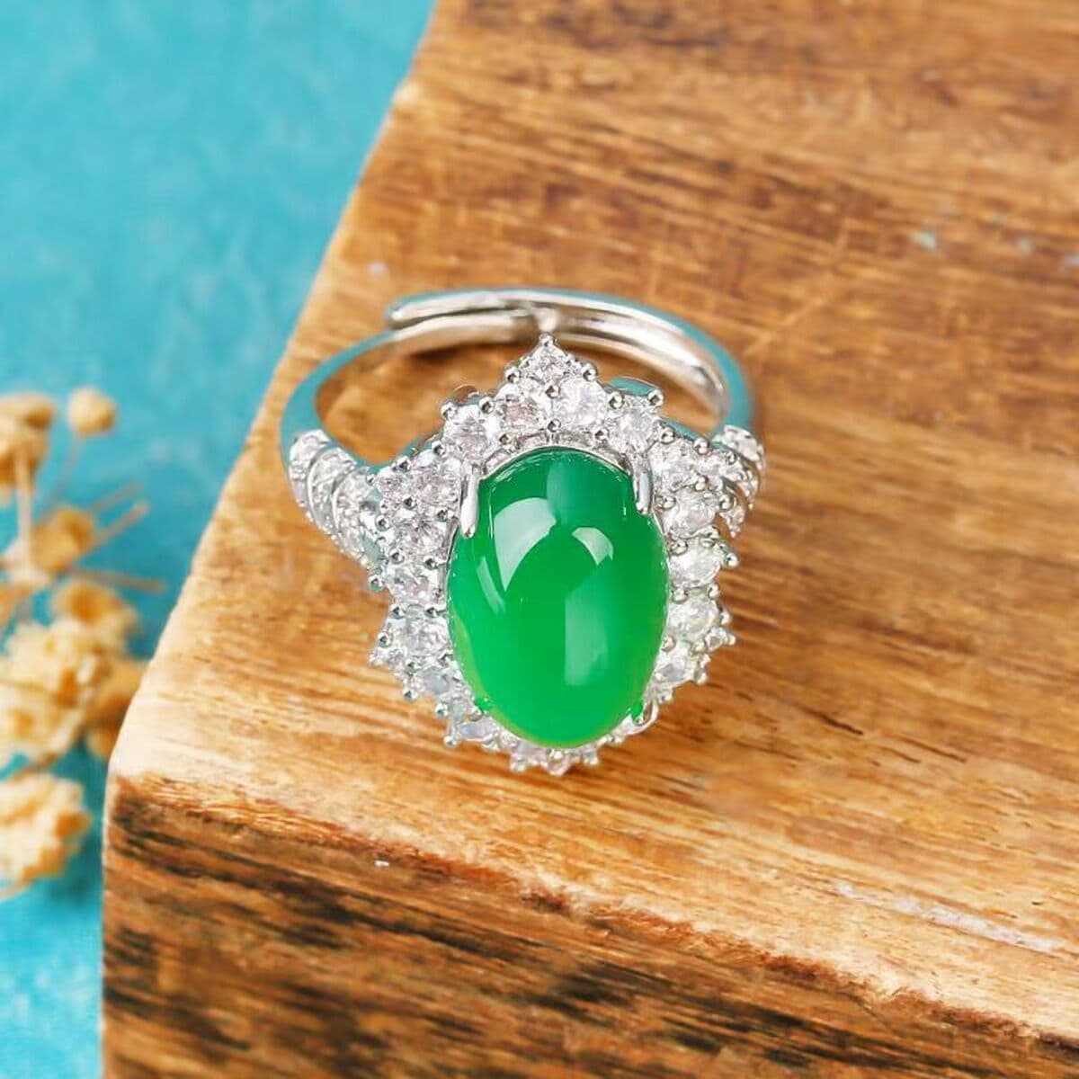 Роскошное кольцо с белым халцедоном и дизайном личи, новое кольцо в китайском стиле, ювелирные изделия с поверхностью яйца...