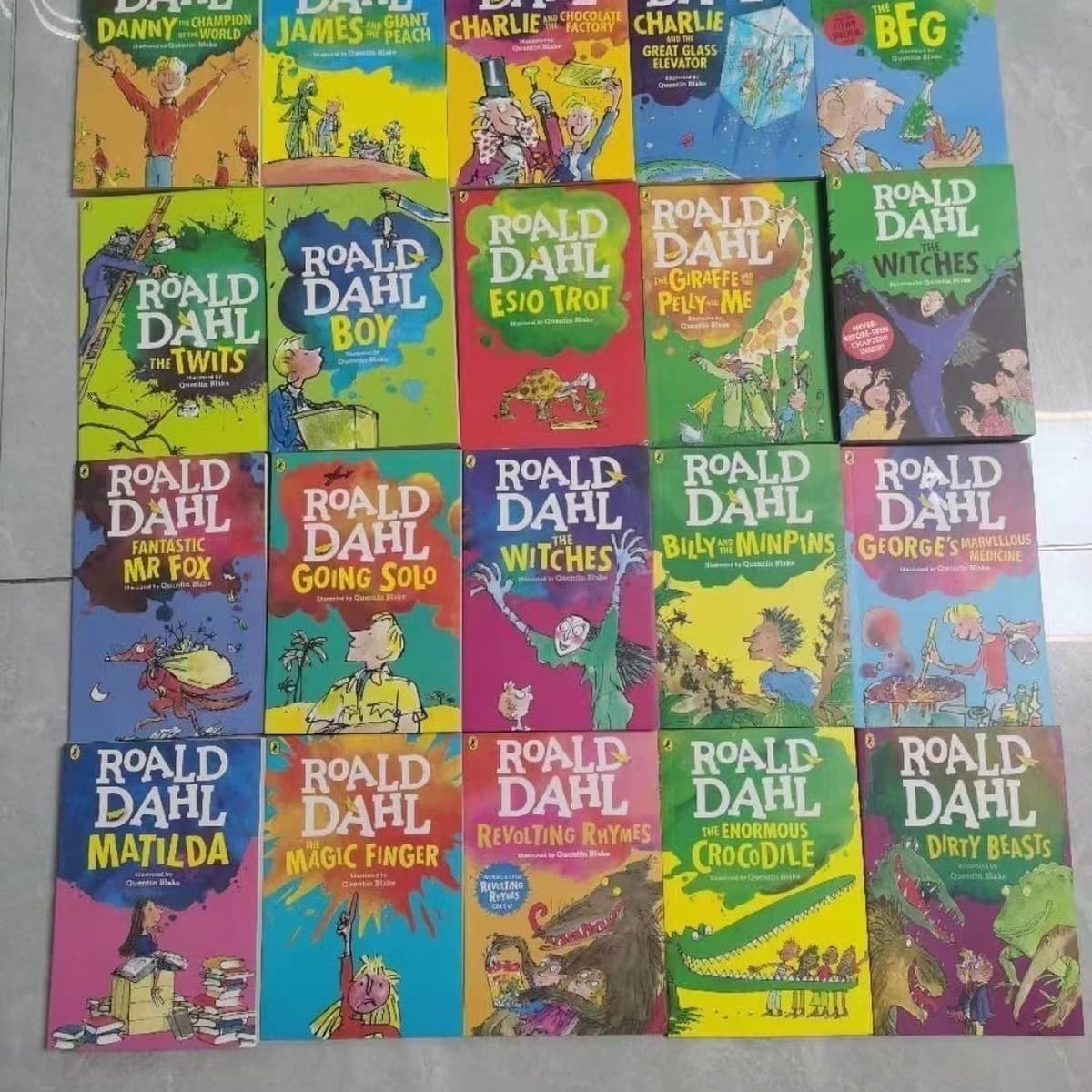 Чтение Roald Dahl Роальд Даль 20 томов в штучной упаковке для детей на английском языке с картинками