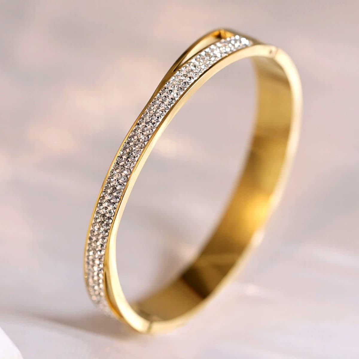 Женский браслет с четырехлистным клевером, покрытый гальваническим покрытием, не выцветает, экологичный, европейский и...