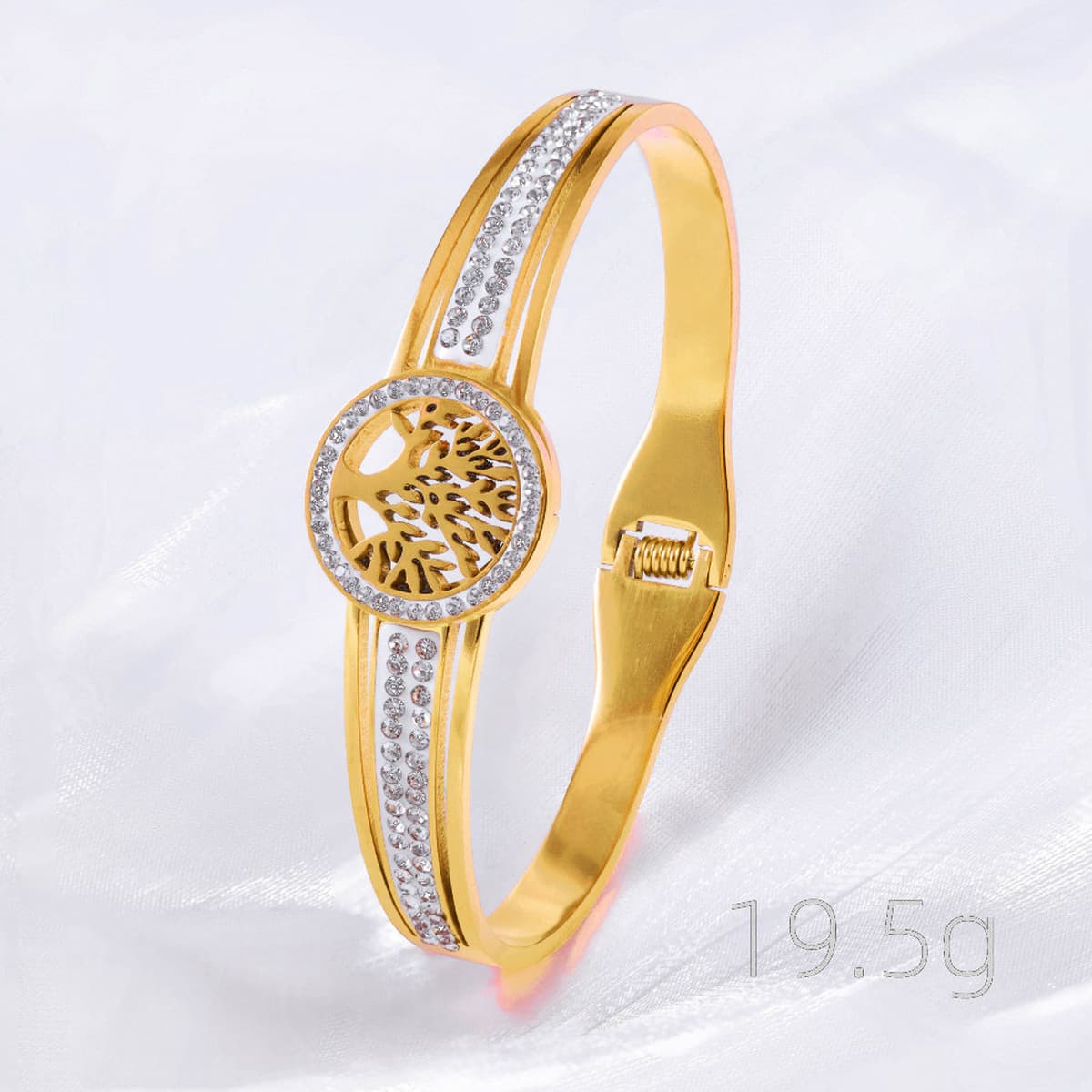 Женский браслет с четырехлистным клевером, покрытый гальваническим покрытием, не выцветает, экологичный, европейский и...