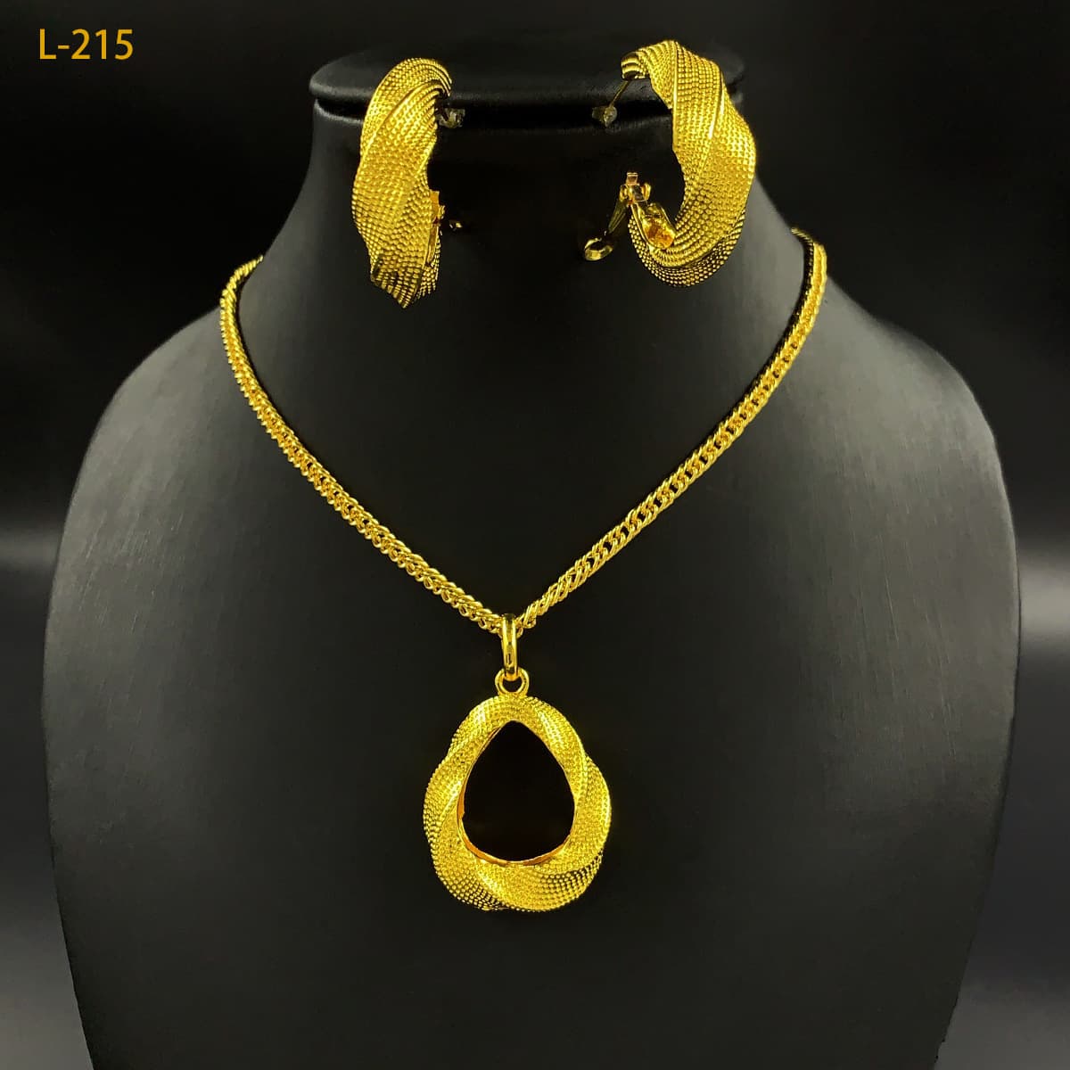 24K позолоченные две части медные ювелирные изделия костюм Индия Дубай ювелирные изделия песок Золото Витая Геометрия...