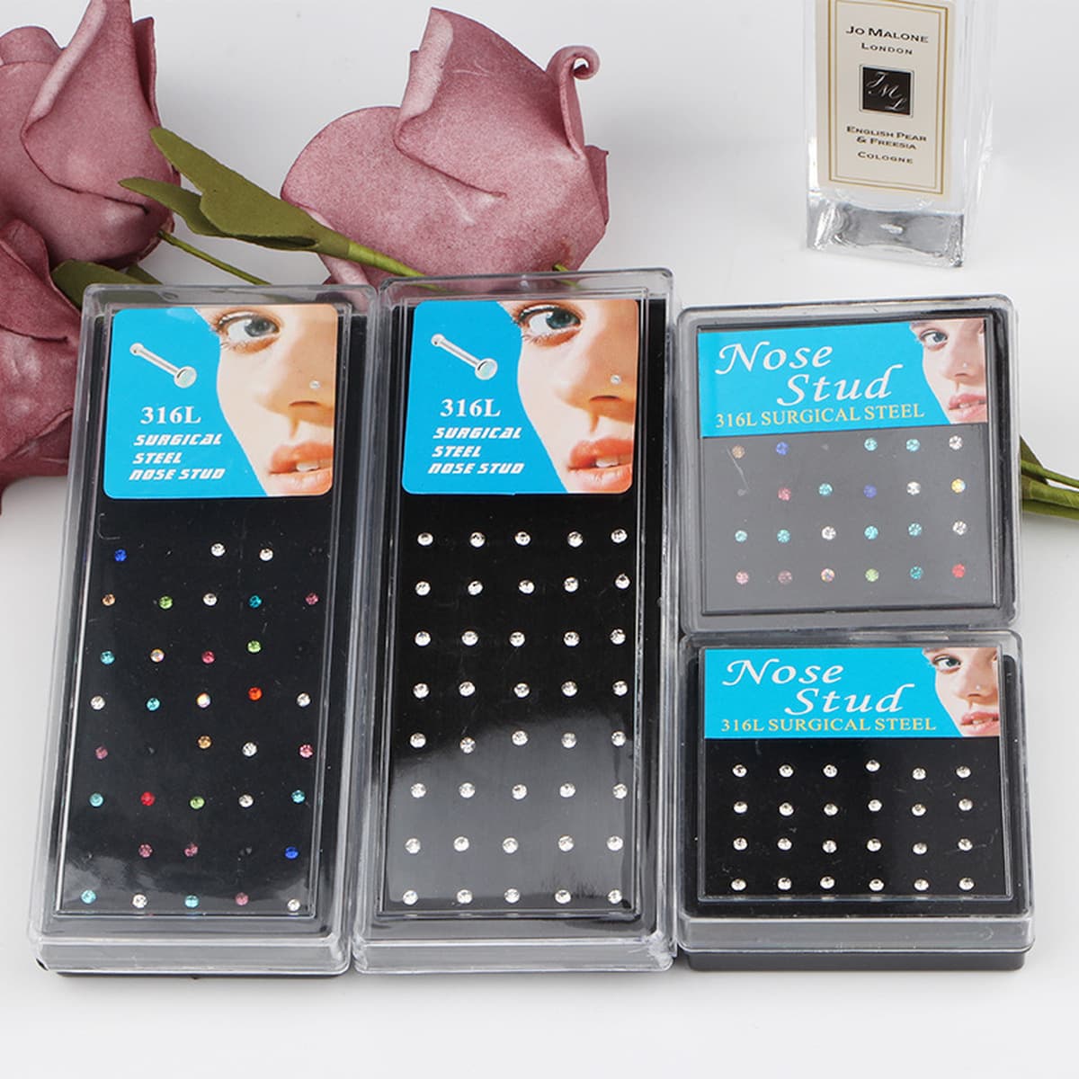 Европа и США индивидуальный носовой гвоздь 24/40 в штучной упаковке ювелирные изделия с проколами из нержавеющей стали...