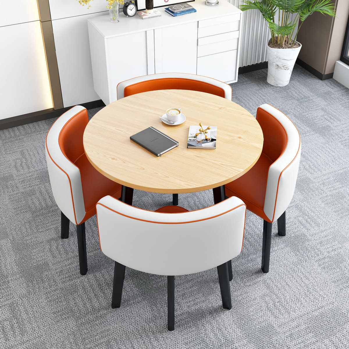 Съемный обеденный стол для дома, небольшой квартиры, обеденный стол, магазин, стол для переговоров на тротуарке и стул,...