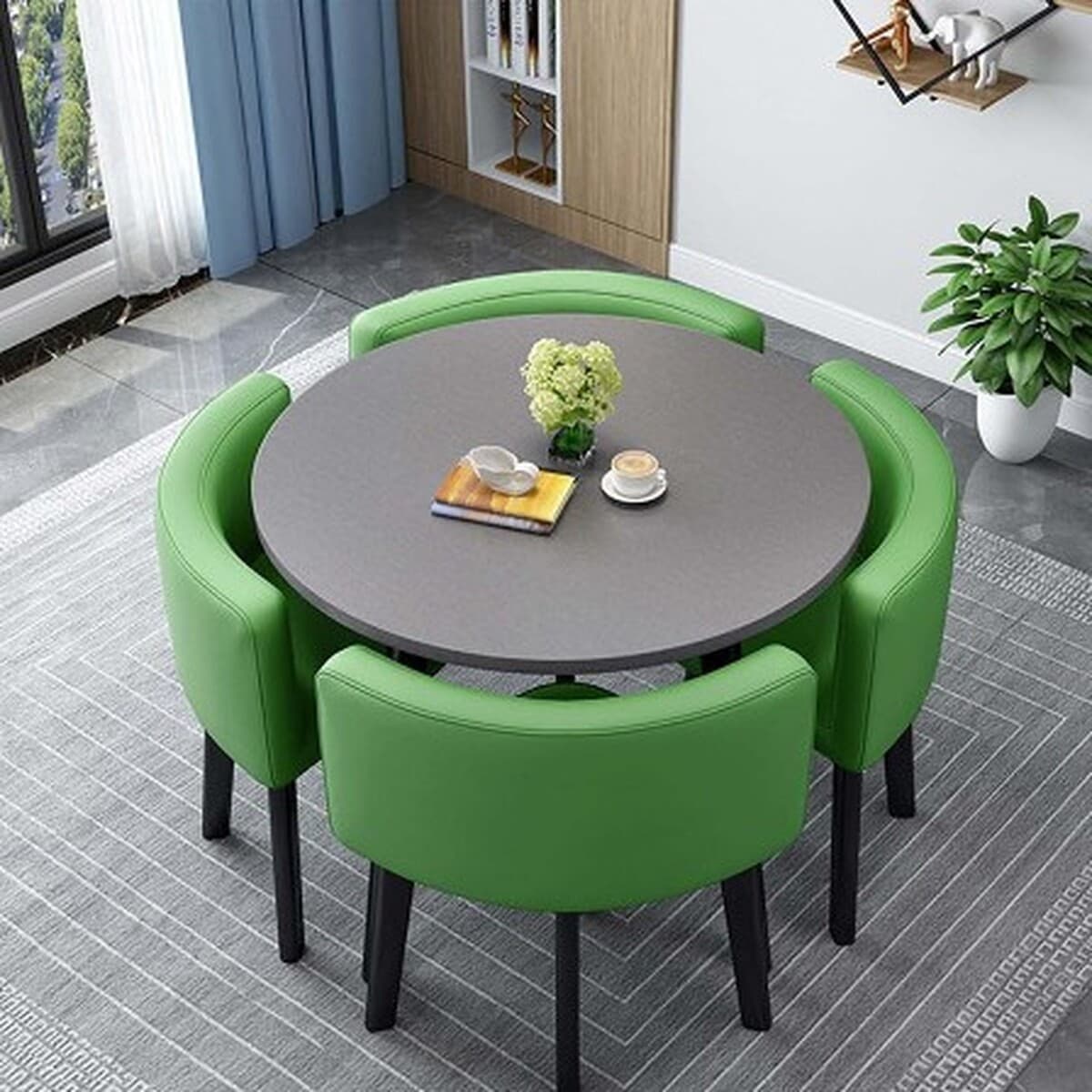 Съемный обеденный стол для дома, небольшой квартиры, обеденный стол, магазин, стол для переговоров на тротуарке и стул,...