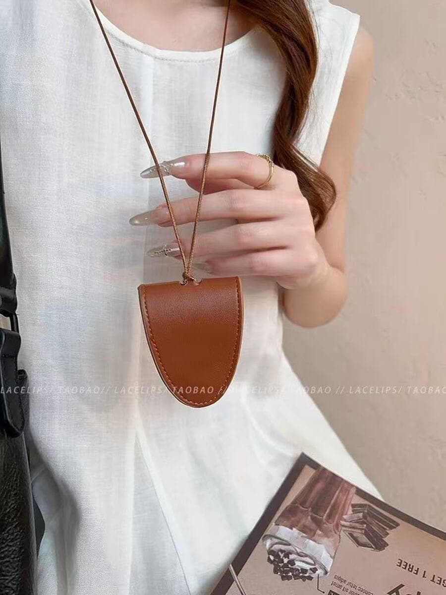 Кожаная магнитная шея очки сумка ожерелье женская сумка сумка солнцезащитные очки подвеска 2025 новый стиль изысканная...