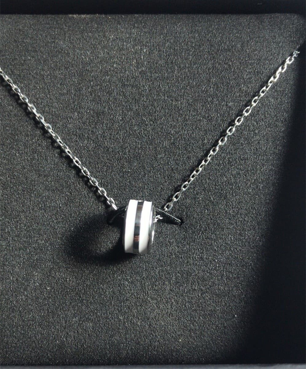 D Home W титановая сталь ожерелье женский 18K розовое золото премиум-класса дизайн пара ожерелье не выцветает