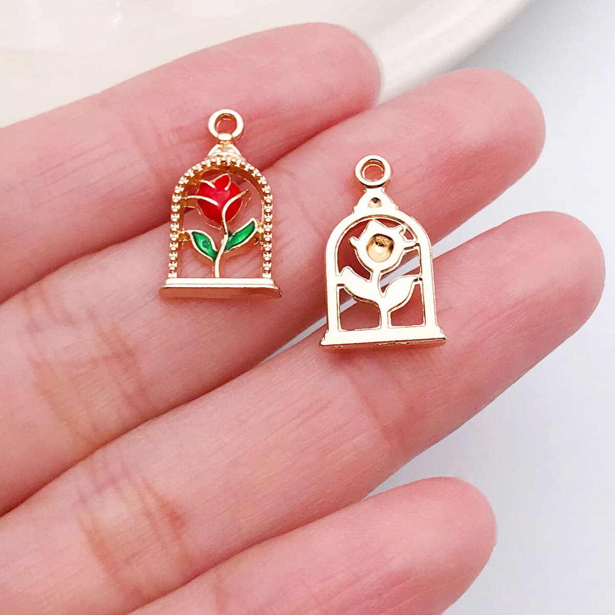 Кулон-подвеска для ожерелья DIY в форме сердца с розой и надписью LOVE, цвет розовый, ко Дню святого Валентина, аксессуары...