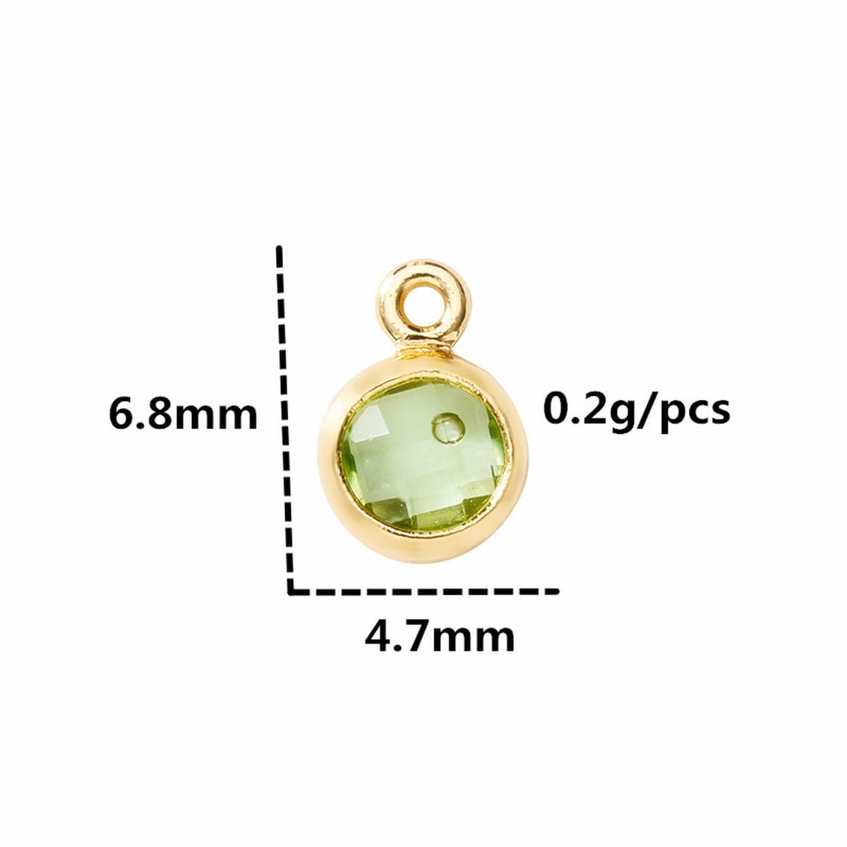 4mm12 день рождения камень рождения камень рубленый круглый хрустальный ожерелье аксессуары ювелирные аксессуары