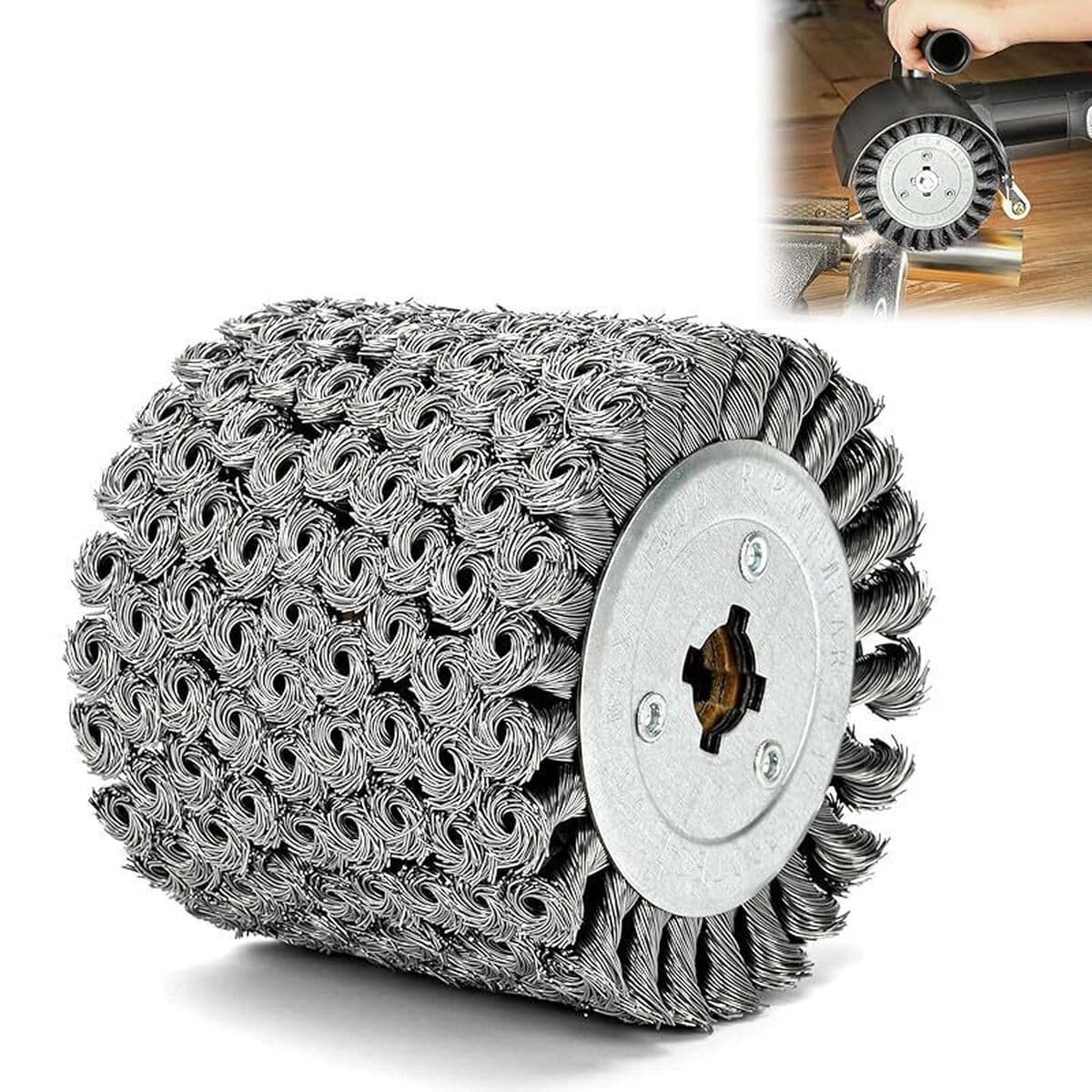 4,7 x 4inch спиральное проволочное колесо, колесо для рисования, для полировки текстуры поверхности металла, дерева и...