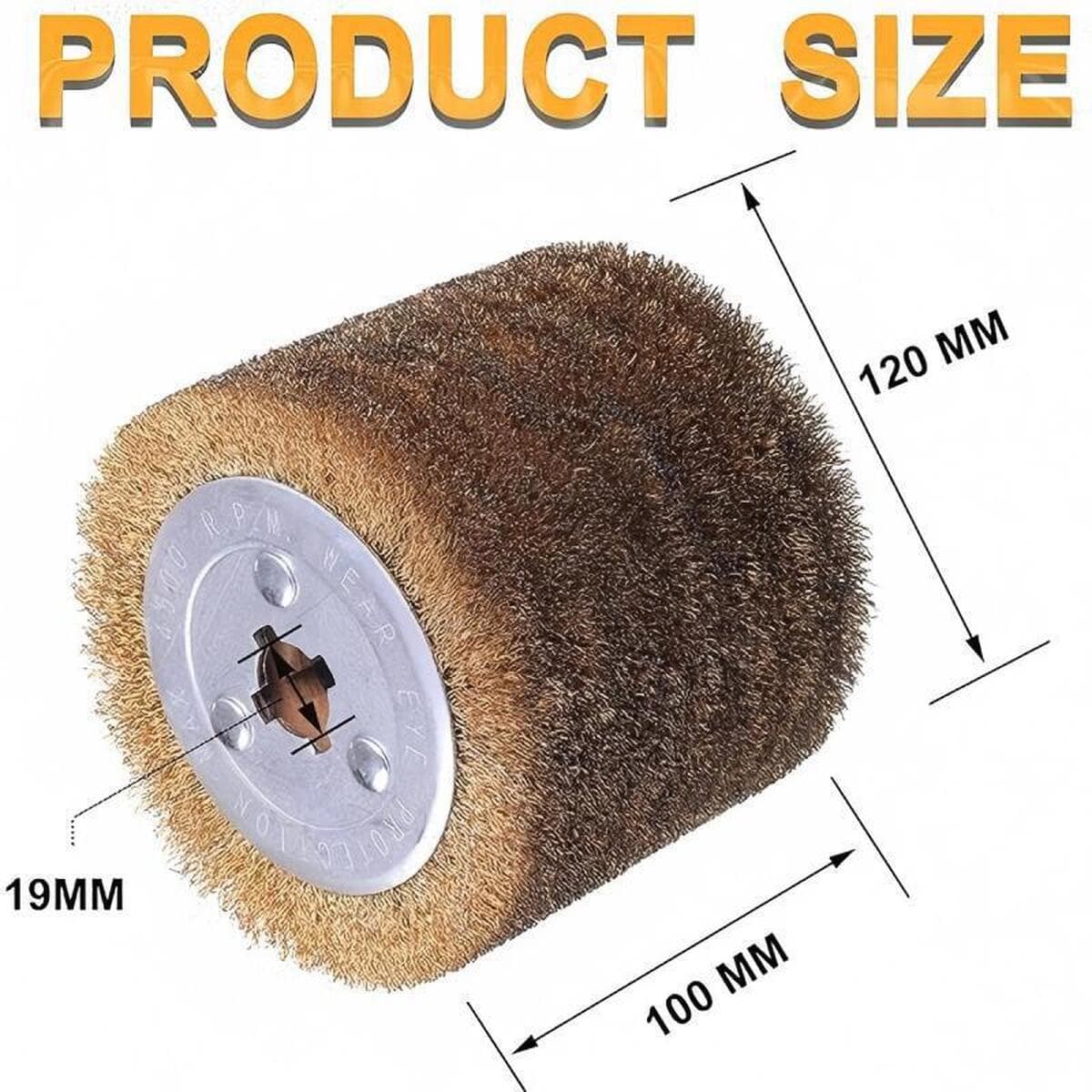 4,7 x 4inch спиральное проволочное колесо, колесо для рисования, для полировки текстуры поверхности металла, дерева и...