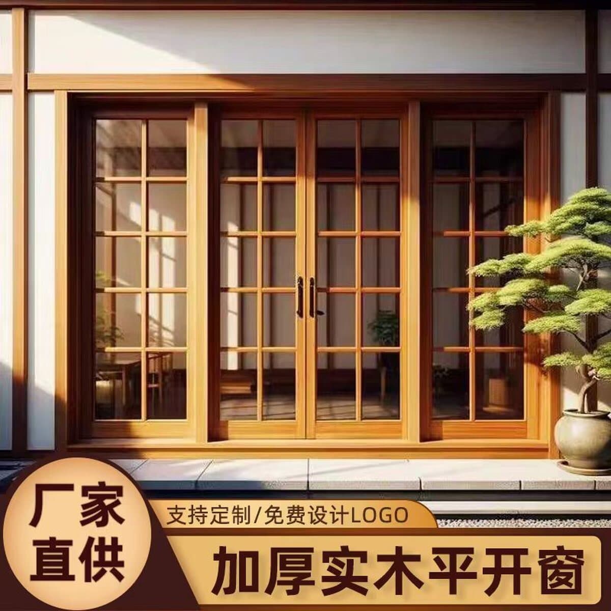 Новые двери и окна из цельного дерева в китайском стиле по индивидуальному заказу, простые раздвижные стеклянные окна в...