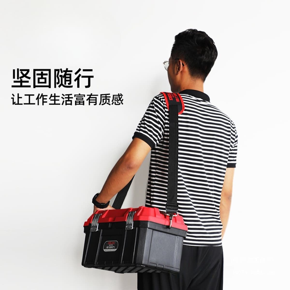 Многофункциональный ящик для инструментов электрика, прочный портативный ящик для хранения, многослойная классификация,...