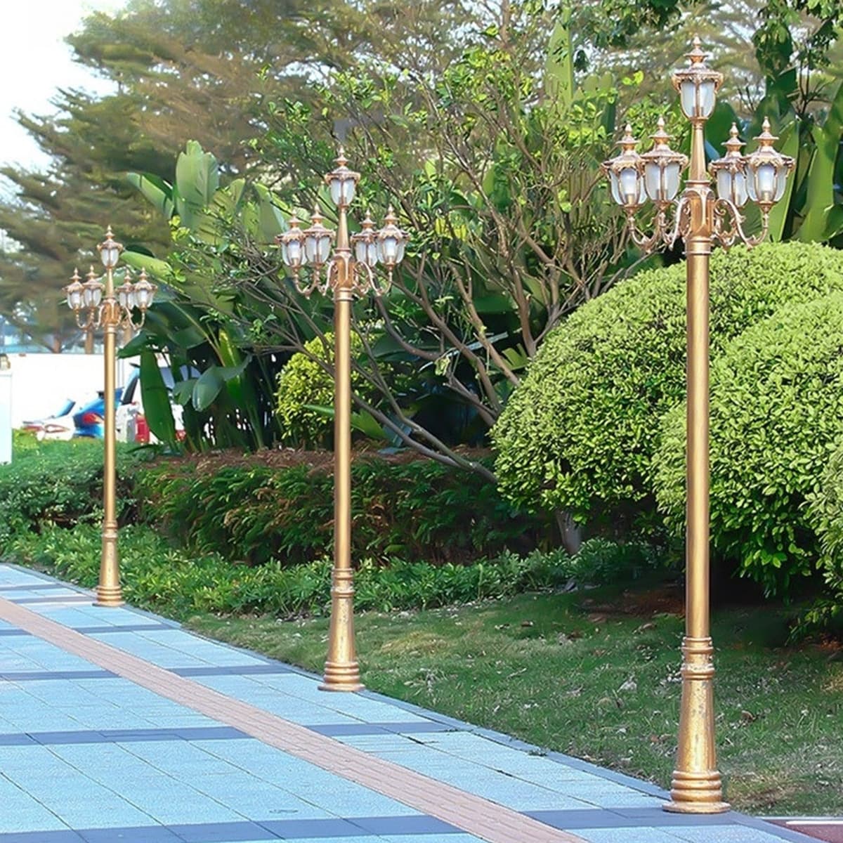 Открытый водонепроницаемый уличный фонарь садовая вилла в европейском стиле ландшафтный фонарь парк Плаза фонарь бытовой...