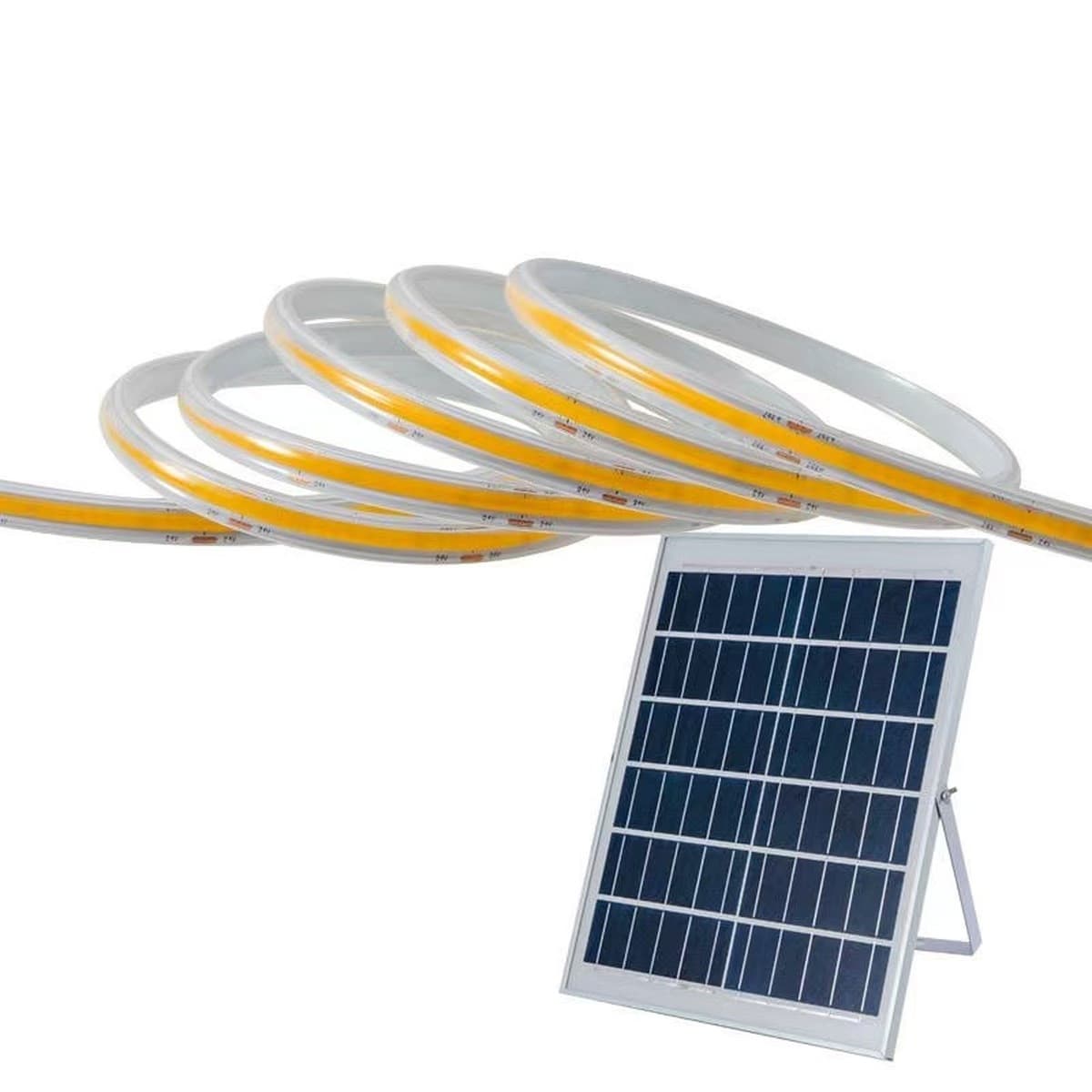 Солнечная светодиодная лента для наружного освещения, водонепроницаемая, суперяркая, для освещения двора, дома, сада,...