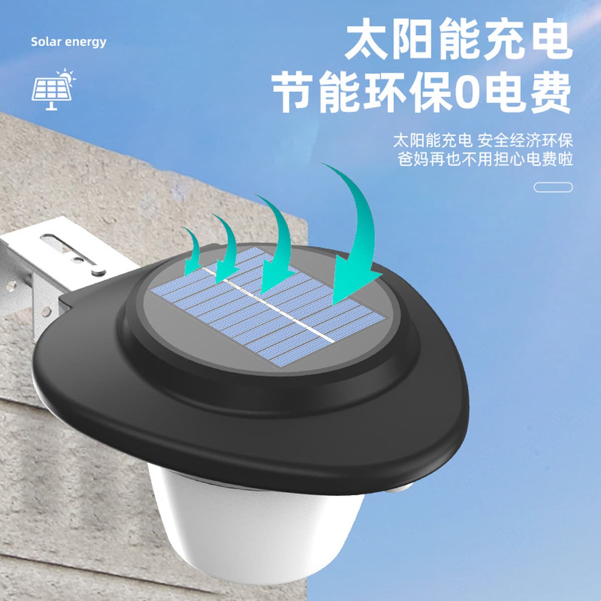 Трансграничная новая уличная Солнечная лампа Вольфрамовая проволока настенный светильник двор Индукционная лампа сад вилла...